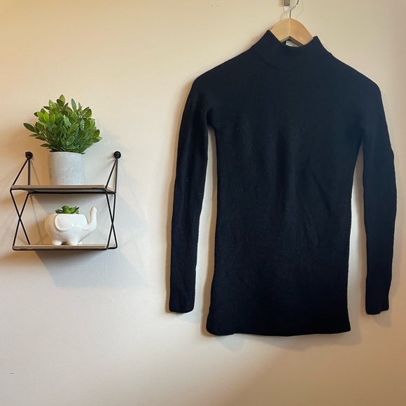 Wilfred mock neck open back sweater -Black - XS - Picture 2 of 6